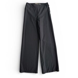 Max Studio Black Wool Blend Wide Leg‎ Trousers Professional Dress Pants Size 0